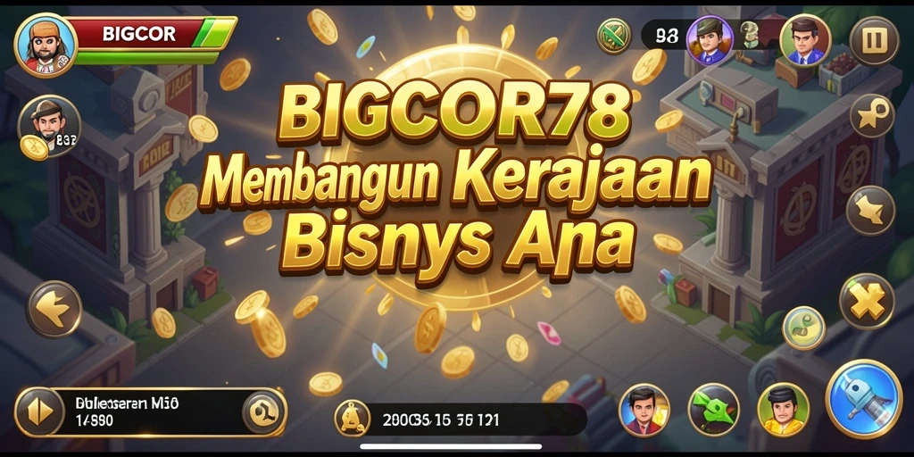 Tampilan gameplay BIGCOR78 dengan interface bisnis yang interaktif.