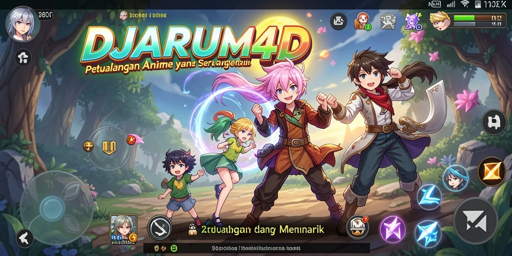 Screenshot menampilkan karakter Anime dalam aksi seru di dunia DJARUM4D.