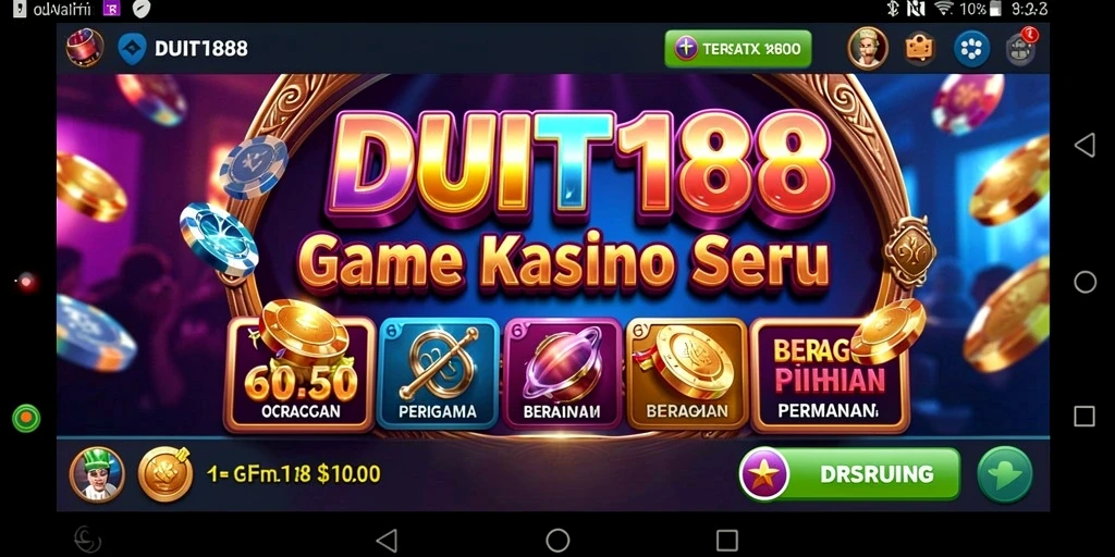Tampilan utama gameplay Kasino yang seru di DUIT188.
