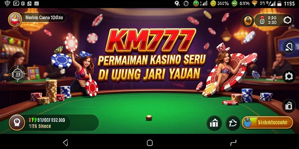 Tangkapan layar gameplay KM777 menunjukkan pengalaman Kasino yang mendebarkan.
