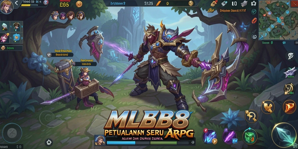 Tampilan seru gameplay ARPG MLBB8 dengan pertarungan dinamis.