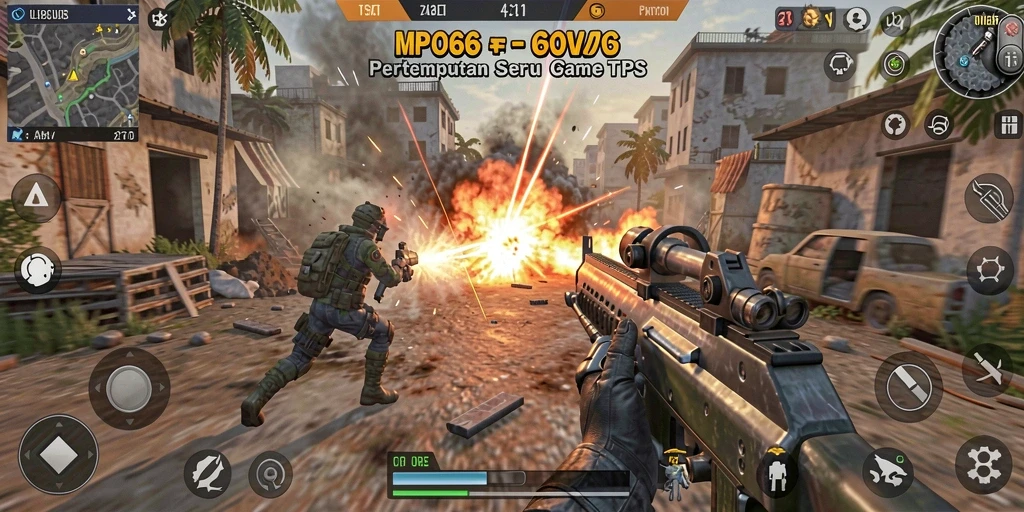 Tangkapan layar MPO666 menampilkan pertempuran epik dalam gameplay TPS.