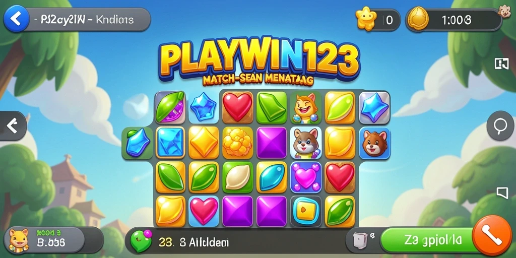 Gameplay seru mencocokkan item di PLAYWIN123.
