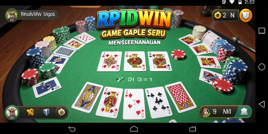 Gameplay RPIDWIN yang seru dan interaktif dalam permainan Gaple.