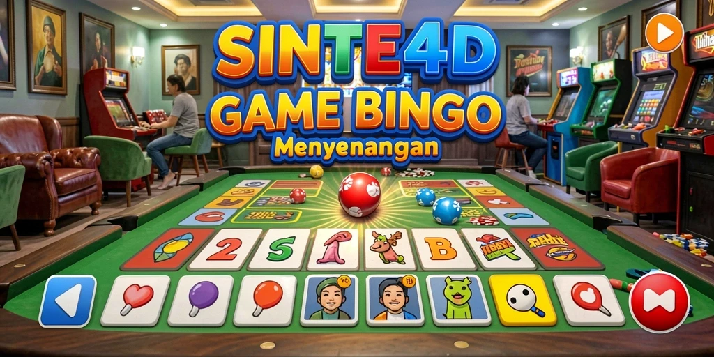 Tampilan gameplay Bingo SINTE4D yang penuh warna dan menarik.