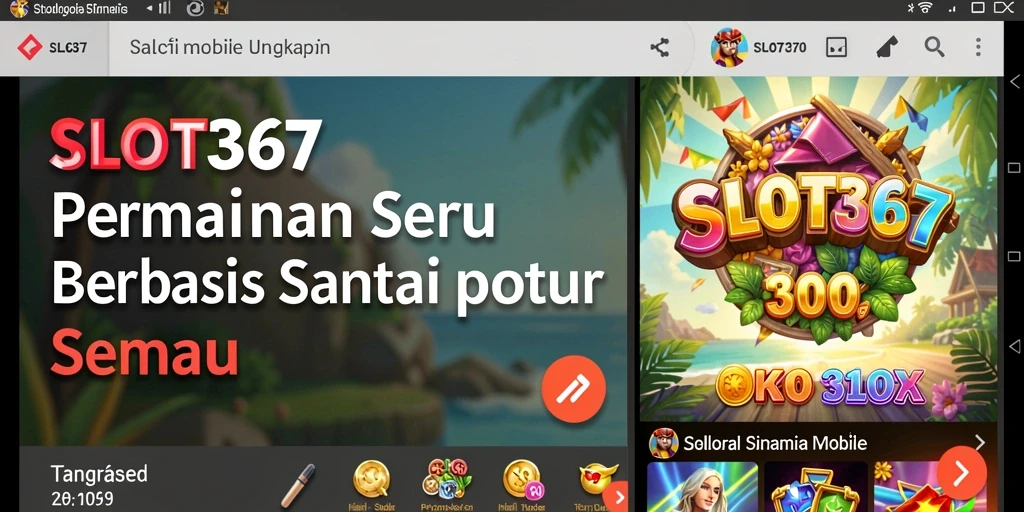 Tampilan gameplay SLOT367 yang menarik dan penuh warna.